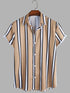 Striped Shirt Men's Casual Digital Printing