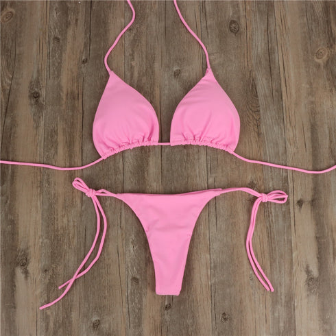 Split Strap Adjustable Swimsuit Suit