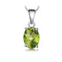 S925 sterling silver topaz zircon necklace