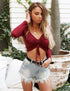 Drawstring top