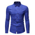 Wedding Tuxedo Shirt Men Brand Fashion Slim Fit Long Sleeve Mens Dress Shirts