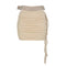 Lace-up tube top leather hollow-out wrist hanging package hip skirt suit