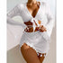 Long Sleeve Cover-up Swimsuit Set