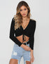 Drawstring top