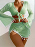 Long Sleeve Cover-up Swimsuit Set
