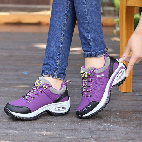Autumn Winter Women Sneakers Air Cushion Design Platform Shoes