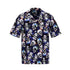 Men's Fashion Retro Printing Lapel Short Sleeve Shirt