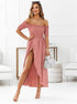 Fashion Solid Color Casual Dress