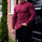 Men's Solid Color Casual Slim-fit Micro-elastic Long-sleeved