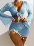 Long Sleeve Cover-up Swimsuit Set