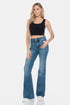 Judy Blue Full Size Tummy Control Cut Hem Flare Jeans