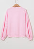 Bow Round Neck Long Sleeve Sweatshirt