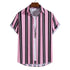 Striped Shirt Men's Casual Digital Printing