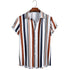 Striped Shirt Men's Casual Digital Printing