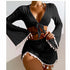 Long Sleeve Cover-up Swimsuit Set