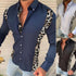 Men's Summer Casual Slim Fashion Long-sleeved Printed Plaid Shirt