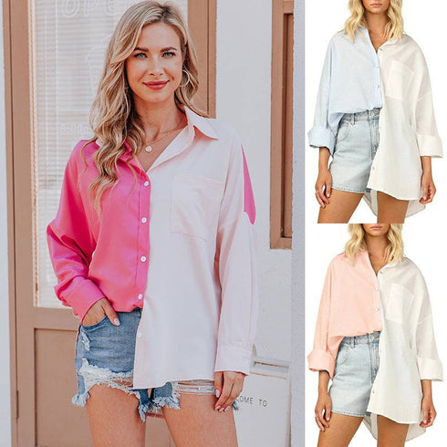 Paneled Single Breasted Dropped Shoulder Shirt