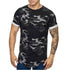 Men's T-shirt Camouflage Gradient Printing Casual Short Sleeve