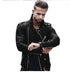 American fashion slim leather Men's jacket
