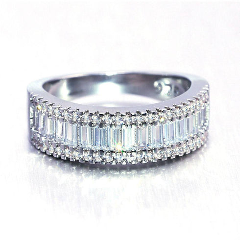Replica Full diamond zircon ring