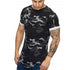 Men's T-shirt Camouflage Gradient Printing Casual Short Sleeve