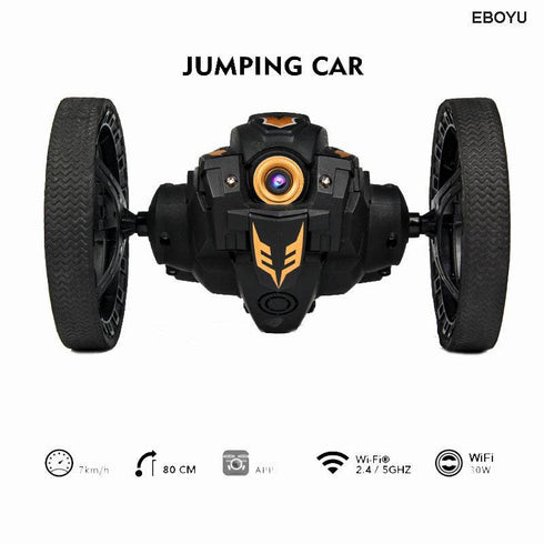 RC Jump Car Remote Control Stunt Car 360° Rotation 27.6 inches 2WD 2.4Ghz With Camera