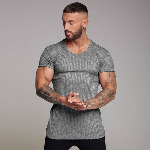 Men's Sports fitness short sleeve T-shirt