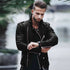American fashion slim leather Men's jacket