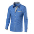 Striped Decoration Men's Shirts