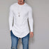 Men's T-shirt Top Solid Long Sleeve