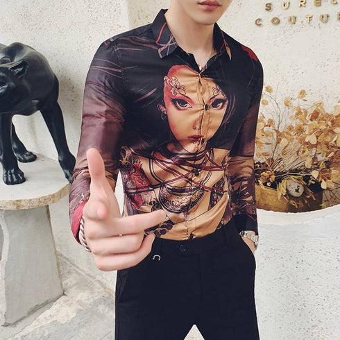Men's Printed Casual Shirt