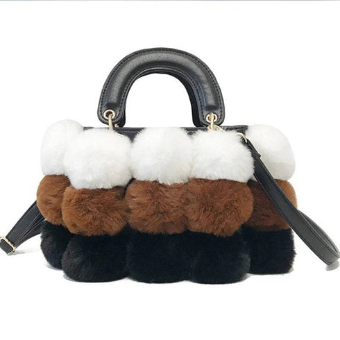 Shoulder Plush Handbags Winter