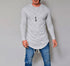 Men's T-shirt Top Solid Long Sleeve