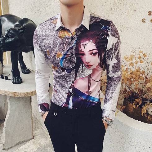 Men's Printed Casual Shirt