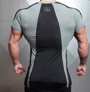 Men's Quick Dry Outdoor Running Training T'shirt Solid Color