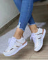 Women's Oversized Thick Soled Color-blocking Casual Low-top Sneakers