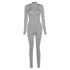 Autumn And Winter Women's Embroidered Tight-fitting Fashion Sports Jumpsuit