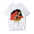 Devil Print Ladies Short Sleeve Top T-Shirt Loose