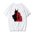 Devil Print Ladies Short Sleeve Top T-Shirt Loose