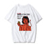 Devil Print Ladies Short Sleeve Top T-Shirt Loose