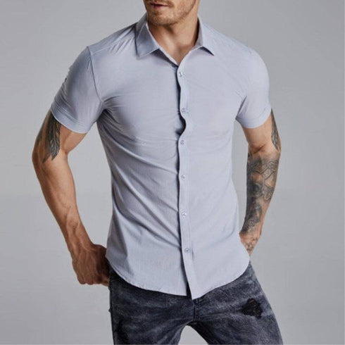 Muscle Men's Fitness Shirt Short-Sleeved