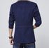 Slim-Fit Velvet Coat Men's Jacket