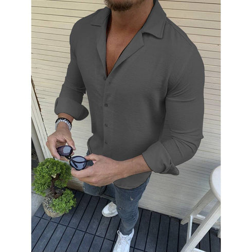 Men's Long Sleeve Business Shirt