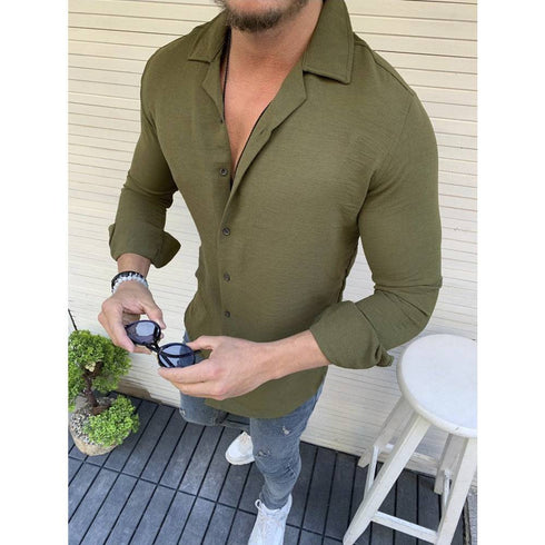 Men's Long Sleeve Business Shirt