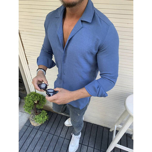 Men's Long Sleeve Business Shirt