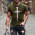 Modern Round Neck Print Casual Men's T-Shirt