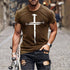 Modern Round Neck Print Casual Men's T-Shirt