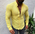 Men's Casual Cotton And Linen Long-Sleeved Shirt
