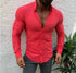 Men's Casual Cotton And Linen Long-Sleeved Shirt