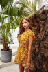 Women's Fashion Dress V Neck Printed